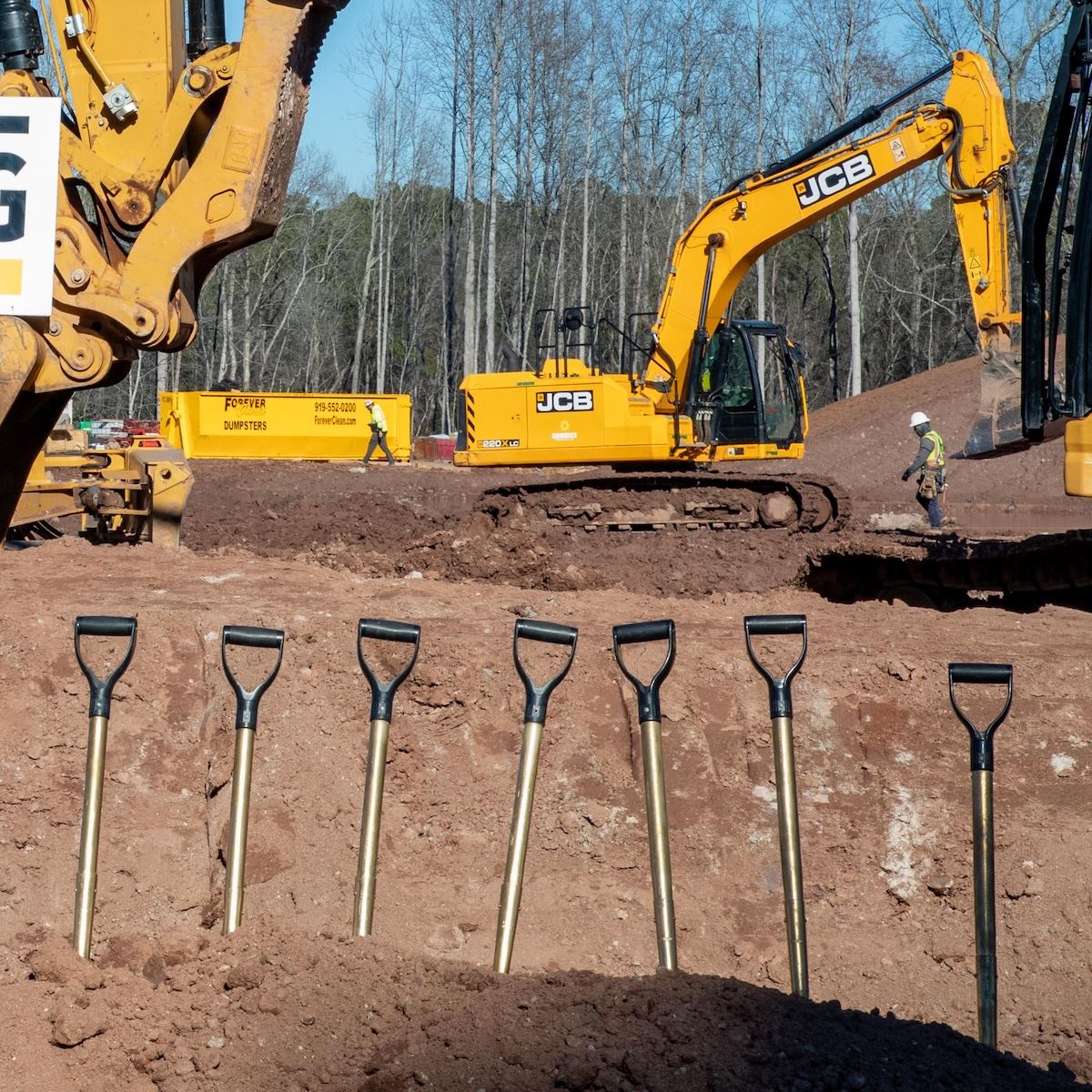  A construction site for a new school in Morrisville